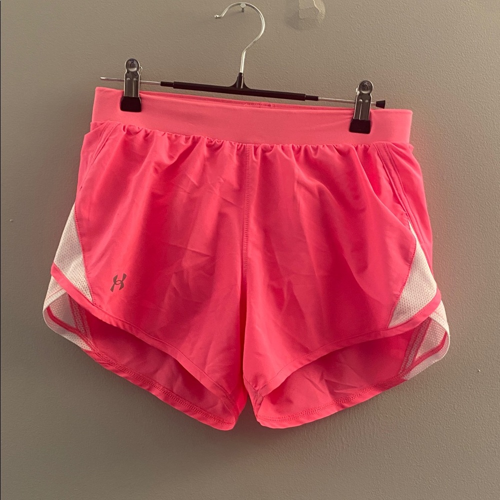Under Armour Neon Pink Running Shorts